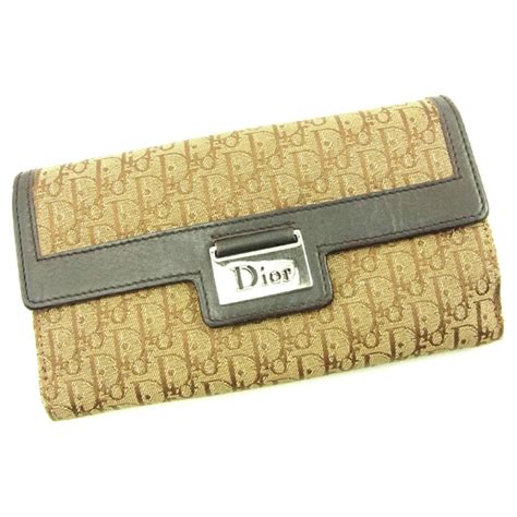 brown dior wallet|authentic christian dior wallet.